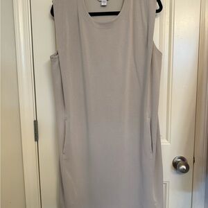 Elegant Sleeveless Gray Dress